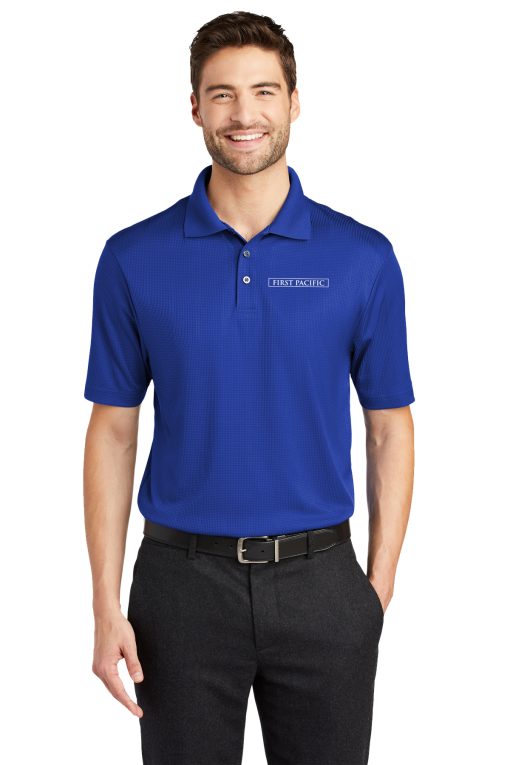 Mens Lightweight Performance Fine Jacquard Polo – First Pacific Uniforms
