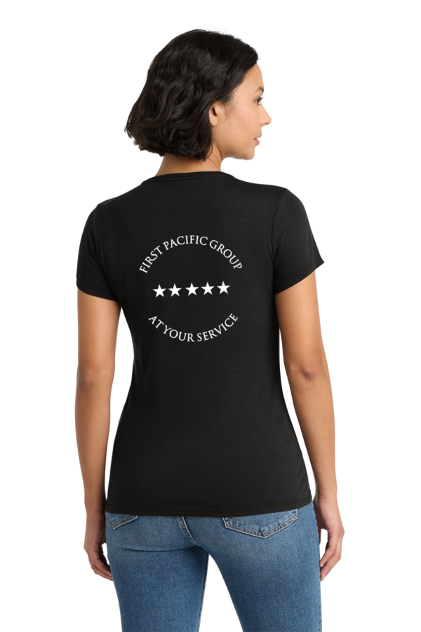 Premium District Women’s Perfect Tri V-Neck Tee - Image 2
